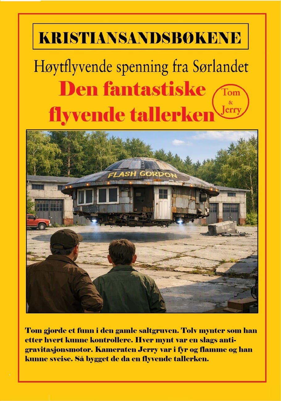 Omslaget til Den fantastiske flyvende tallerken
